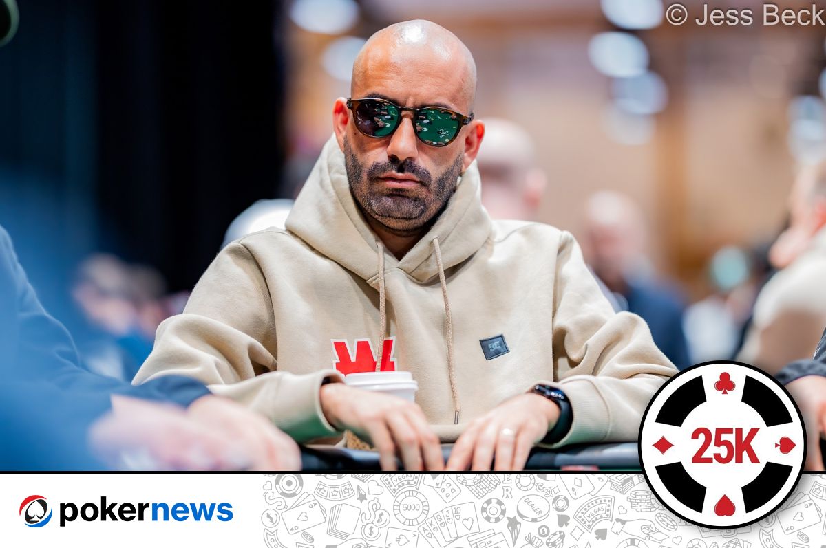 Joao Vieira, jugador profesional de póker, concentrado durante una partida en las World Series of Poker.