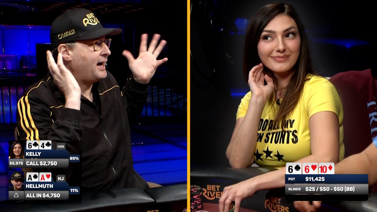 Kelly Lucas Protagoniza un Slowroll Épico Contra Phil Hellmuth en Televisión Nacional