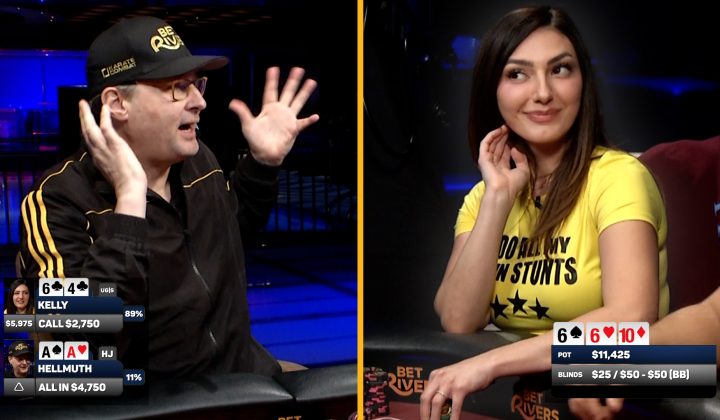 Kelly Lucas Protagoniza un Slowroll Épico Contra Phil Hellmuth en Televisión Nacional