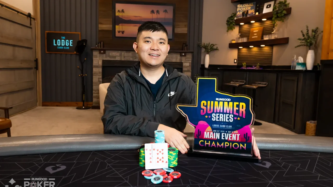 Bohuai Jiang ha reclamado su primer título de torneo de póquer al ganar el Main Event de la RunGood Poker Series (RGPS) Summer Series $600 e