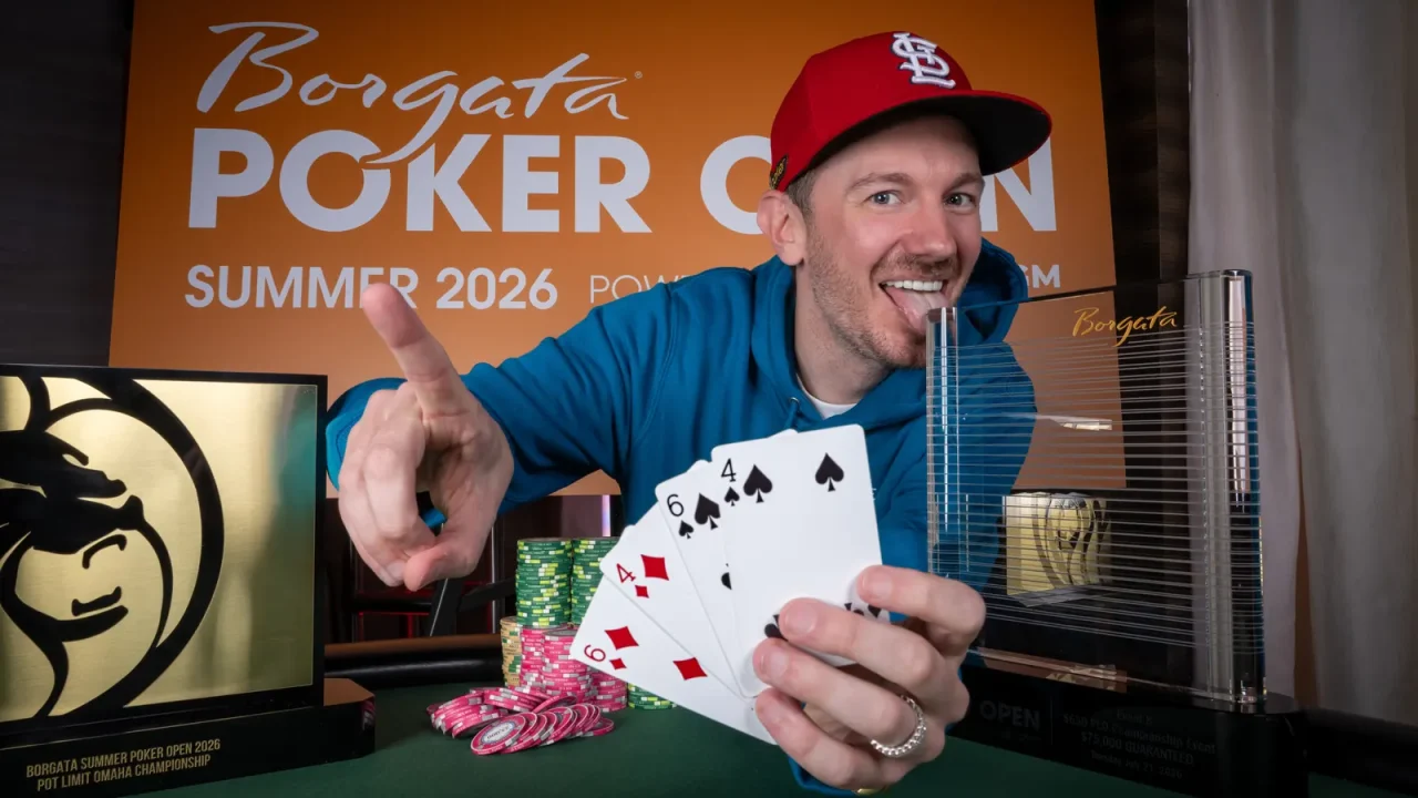 Brandon Mueller Gana Campeonato PLO con racha de Ases en Borgata Summer Poker Open