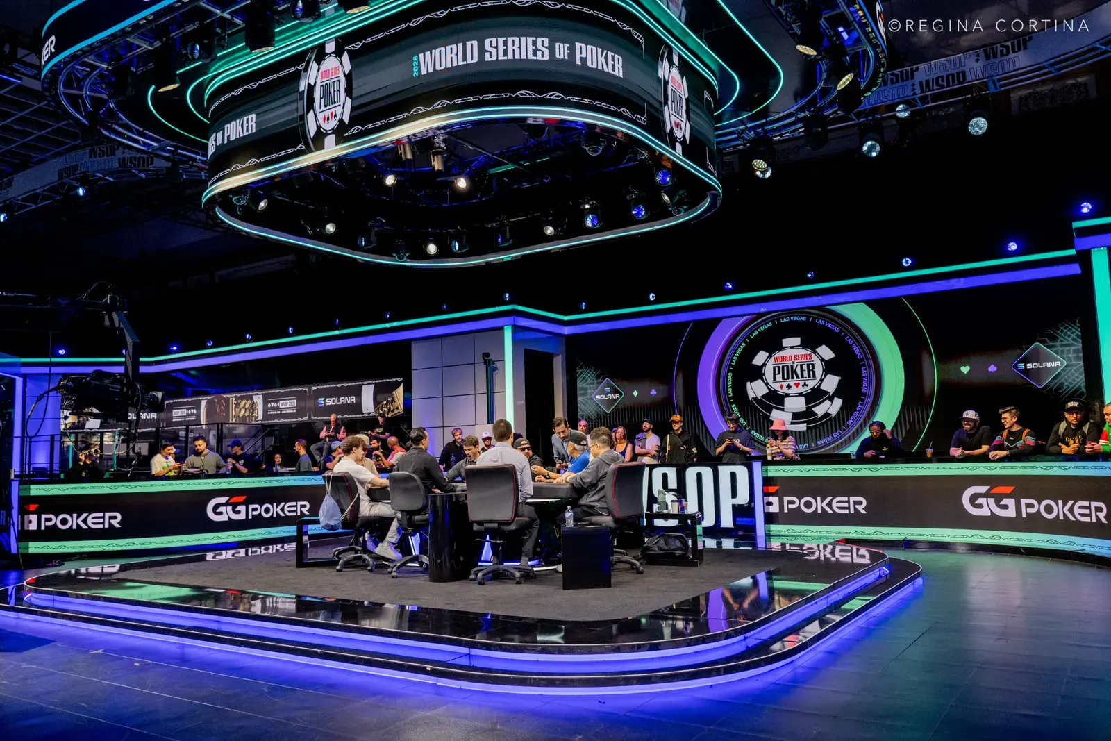 Jugadores reunidos en la Mesa Final del WSOP Main Event 2026 en el Horseshoe Las Vegas