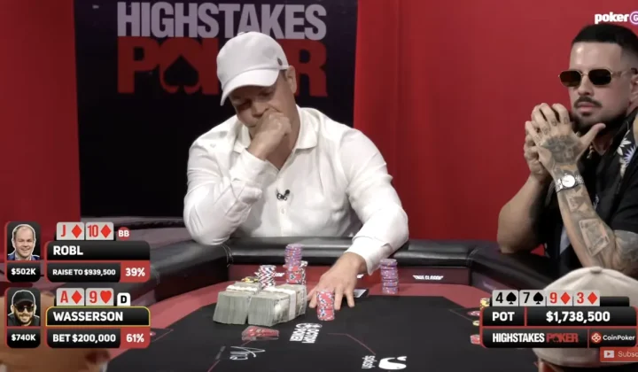 Andrew Robl arriesga todo en un draw y genera el bote más grande en la historia de High Stakes Poker