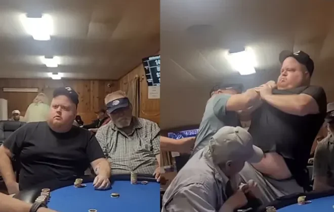 Pelea entre jugador y dealer en un torneo de $20 en Michigan: el video se vuelve viral