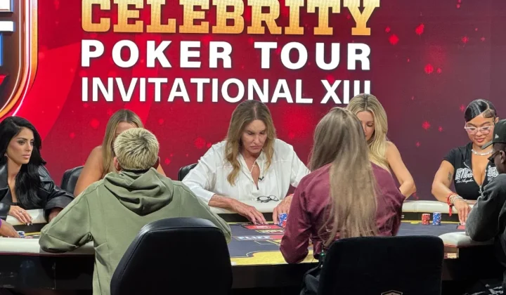 Caitlyn Jenner aprende a jugar póker en el Celebrity Poker Tour de Las Vegas