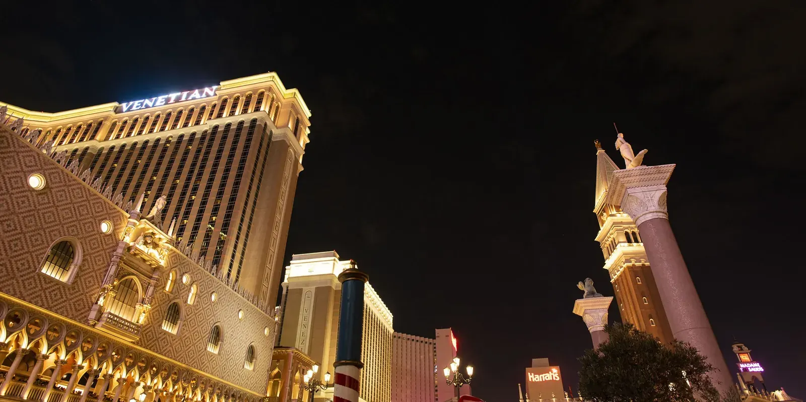 Mesas de póker del World Poker Tour en el Venetian Las Vegas durante un torneo
